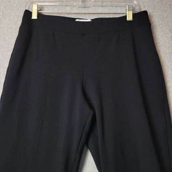 ELLE Black Mid Rise Bootcut Rayon Nylon Active Ponte Pants Women's 8 Stretch - Picture 3 of 11